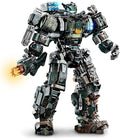 HIGH GODO Mech Building Blocks Set for Adults Motorized Robot Model Building Kit with Multiple Weapons Battle Damage Style Warrior Collectible Gifts for Man Ages 14+ (1403 Pieces)
