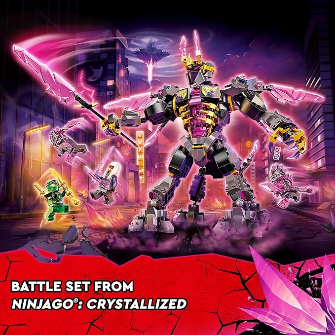 LEGO NINJAGO The Crystal King Set 71772 Battle Toy for Kids with Posable Centaur Action Figure and Lloyd Minifigure