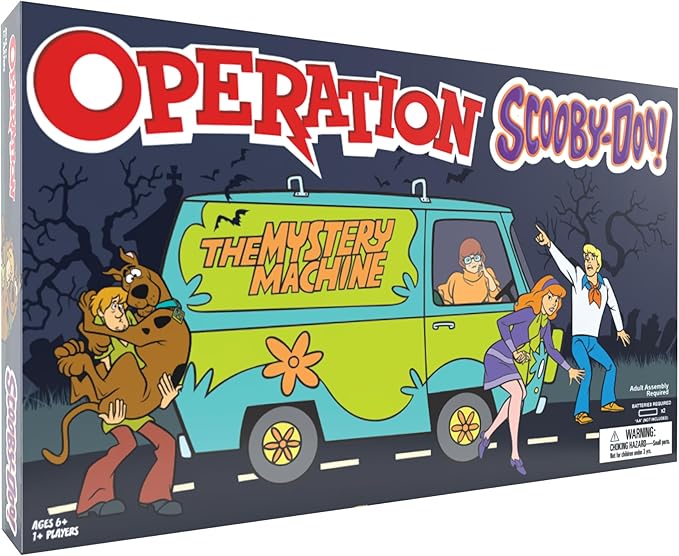 Operation: Scooby-Doo! Board Game Classic Electronic Remove The Objects or Get The Buzzer Game Featuring The Mystery Machine Ages 6+ Players 1+