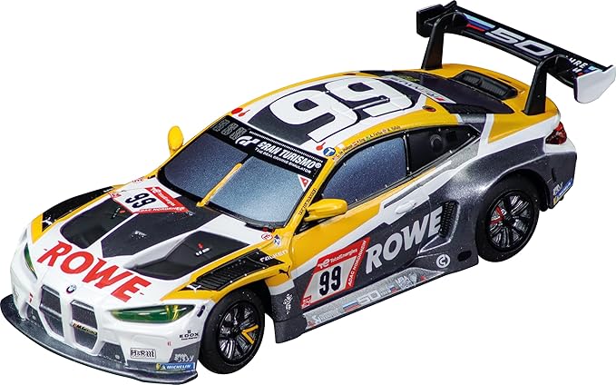 Carrera Hybrid Racing Car BMW M4 GT3 ROWE Racing No.99 1:50 Scale Front and Rear Lights USB-C Rechargeable RC Additional Vehicle
