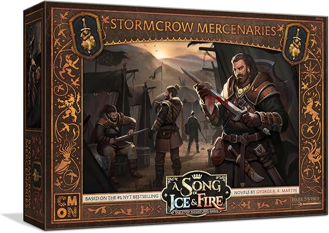 A Song of Ice and Fire Tabletop Miniatures Stormcrow Mercenaries Unit Box | Strategy Game for Teens and Adults | Ages 14+ | 2+ Players | Average Playtime 45-60 Minutes | Made by CMON