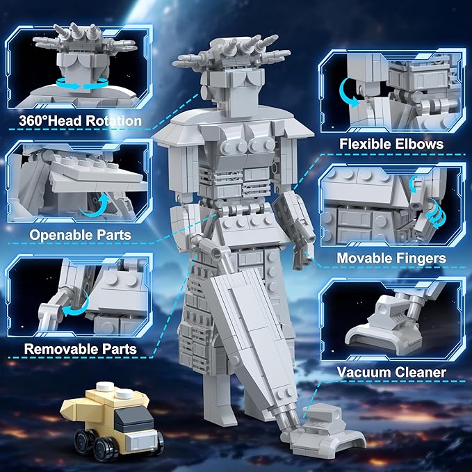 Mega Maid Spaceballs Eagle 5 Creative Building Kit for AdultKidsDesktop Building Set Toy Compatible with LegoChristmas Bithday Gift(1068PCS)