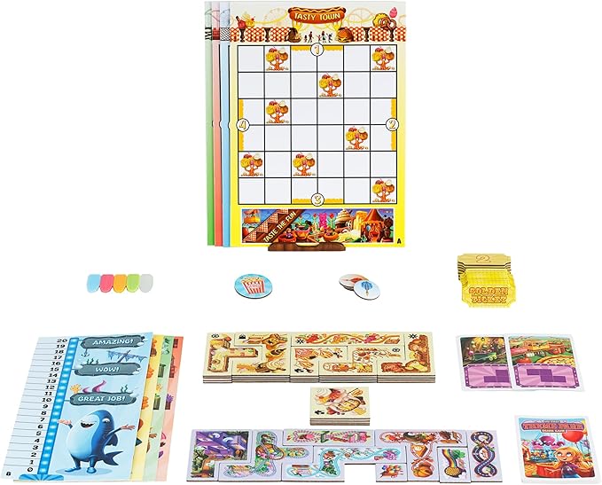 My First Theme Park Board Game for Kids Ages 5+- Build an Amusement Park with Cute Rides &amp Games - Fun Family Tile-Placement Strategy Game - Easy to Learn - Educational Gift for Boys &amp Girls