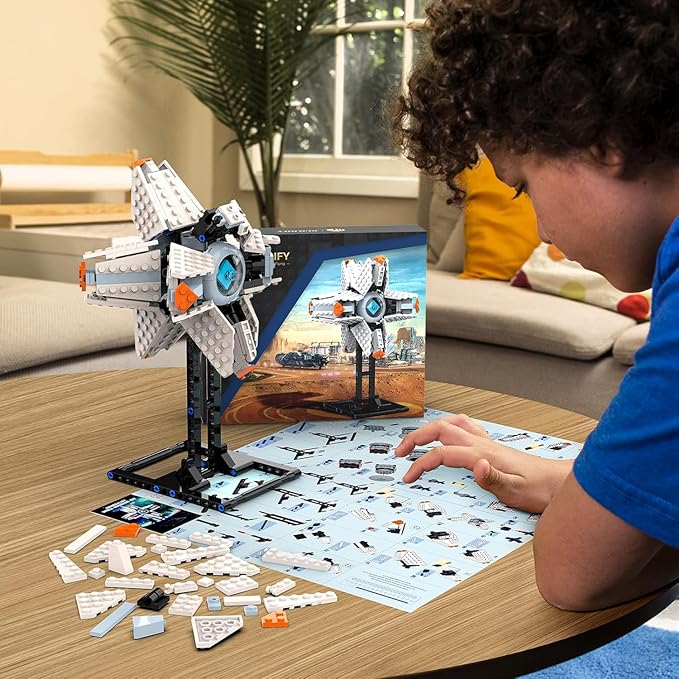 Nubee Ghost Shell Building Blocks for Kids Ages 9+ Generalist Shell Building Toy Sets Featuring a Display Stand Lightfall Model Toy for Adults Game Fans (378 Pieces)