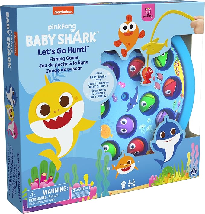 Spin Master Cardinal Games 6054916 Baby Shark Gone Fishing Game Multi Colour Ages 4+