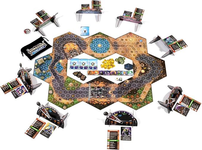 Brotherwise Games Dungeon Kart Fast-Paced Racing Adventure Strategic Racing Family-Friendly Fun Board Game for 2 to 8 Players and Ages 10+
