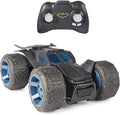 DC Comics Batman Stunt Force Batmobile Indoor Remote Control Car Turbo Boost &amp Crazy Stunts Collectible Super Hero Kids Toys for Boys and Girls 4 and Up