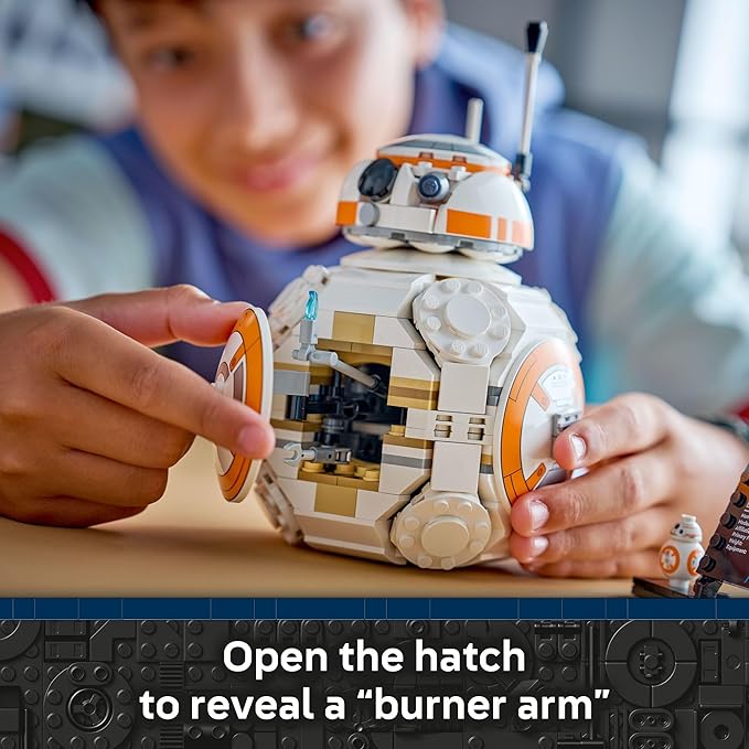 LEGO Star Wars BB-8 Astromech Droid Building Toy for Boys &amp Girls - Play &amp Display Building Kit W/Spinning Head Action &amp Burner Arm for Kids &amp Fans Ages 10+ - Gift Idea for Birthdays