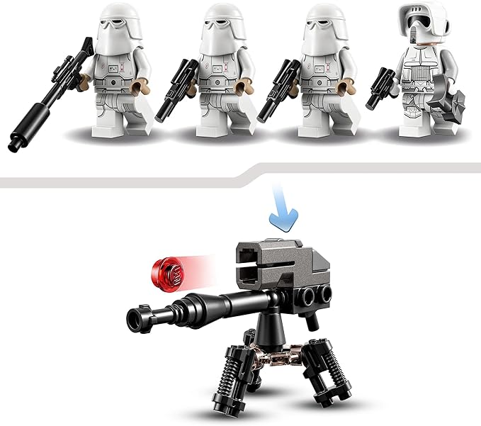 LEGO 75320 Star Wars Snowtrooper Battle Pack Collector Set with 4 Figures Blaster and Toy for Children Aged 6 Years +