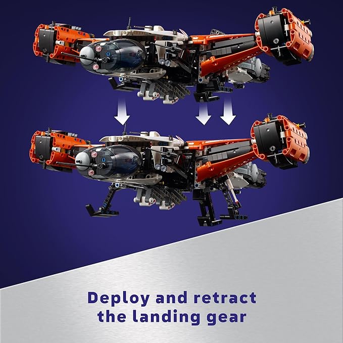 LEGO Technic VTOL Heavy Cargo Spaceship LT81 Space Gift Idea for Kids Space Theme Toy Vehicle Building Playset for Imaginative Play Spaceship Toy for 10 Year Olds 42181