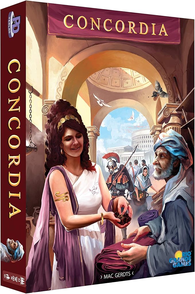 Rio Grande Games Concordia: Strategy Board Game Economic Development 2-5 Players 90 Minutes