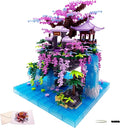 Micro Building Blocks SetsChinese Moon Palace Architecture and Cherry Blossom Bonsai Tree Building Toys for AdultsJapanese Sakura House ModelCreative Mini Bricks Gift for Kids 14+2588 PCS
