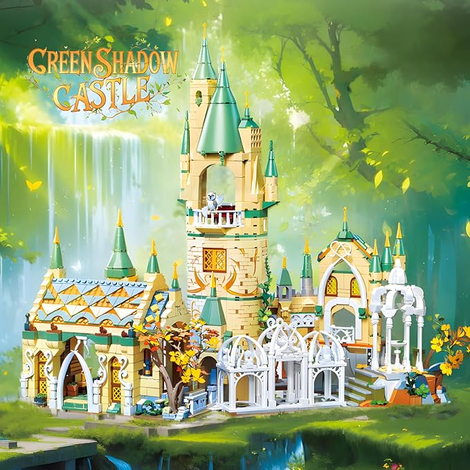 Magic Medieval Castle Architecture Building Block Sets Creative Ideals Gifts for Adults (1555PCS)