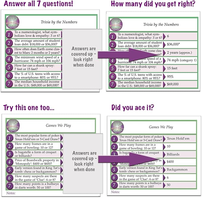 Matter of Fact — Fast-Paced Rapid-Fire Trivia Challenge with Quirky Categories — Adult &amp Family Game Night Fun