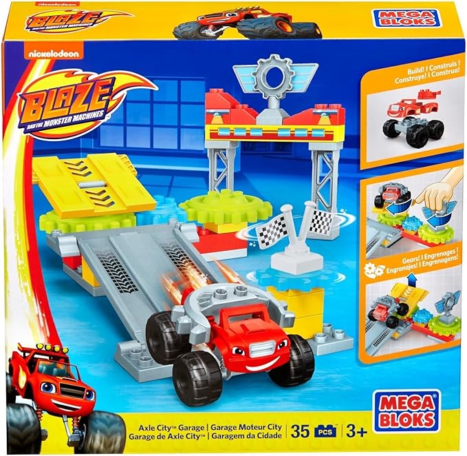 Mega Bloks Blaze Axle City Garage Building Set