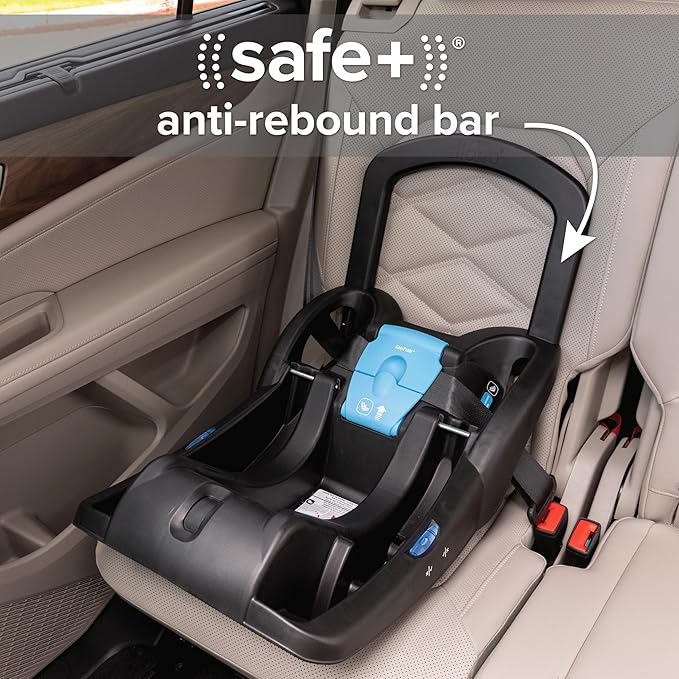 Diono LiteClik30 R and RX SafePlus Base Stay-in-Car Base for Second Vehicle Compatible with LiteClik30 R and RX SafePlus Car Seats Features Steel Anti-Rebound Bar (Black)