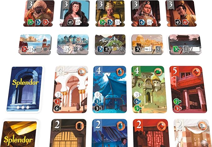 Asmodee Splendor The Silk Road Expansion - Explore Trading Posts &amp Compete for City Tiles! Strategy Game for Kids &amp Adults Ages 10+ 2-4 Players 45 Minute Playtime Made by Space Cowboys