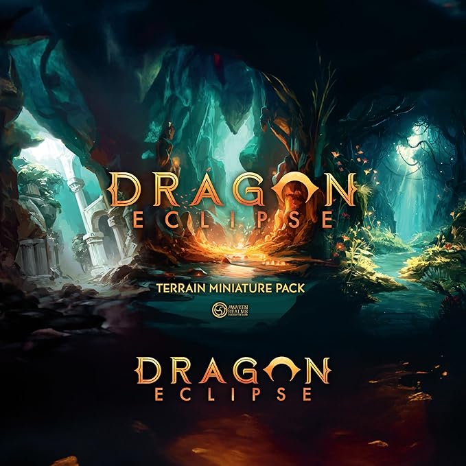 Dragon Eclipse Terrains Miniature Expansion - 41 Terrain Miniatures Detailed Arena Terrain Pieces for Enhanced Immersion 10+ Sculpt Designs Made by Awaken Realms