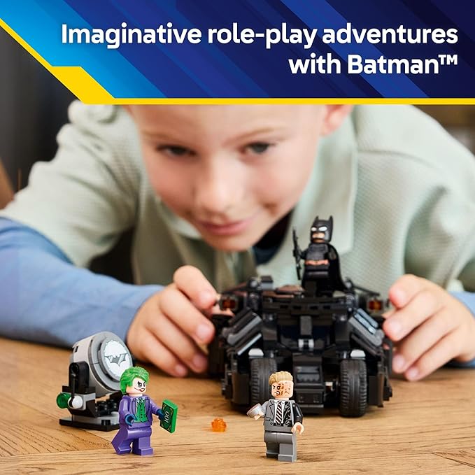 LEGO DC Batman Tumbler vs. Two-Face &amp The Joker Toy Building Set - Superhero Batmobile Toy from The Dark Knight for Kids Boys and Girls Ages 8+ - Gift Idea for Birthday and Batman Fans - 76303