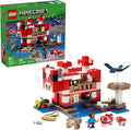 LEGO Minecraft The Mooshroom House Toy Figures and Playset - Building Minecraft Toy for Kids Boys and Girls Ages 8+ - with Steve and Other Figures for Pretend Play - Gift Idea for Birthdays - 21270