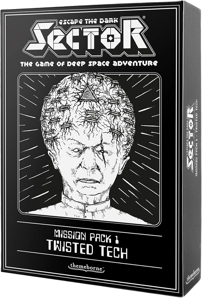 Escape the Dark Sector Board Game Twisted Tech Mission Pack 1 - Unleash Sinister Technology! Cooperative Sci-Fi Adventure Game for Adults Ages 14+ 1-4 Players 45 Min Playtime Made by Themeborne