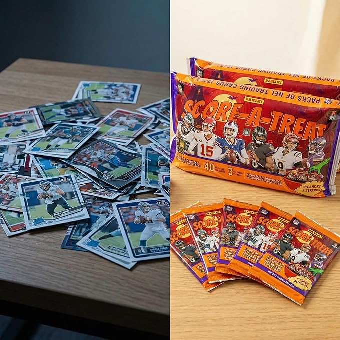 Panini Halloween 2025 Score-A-Treat Football Trading Cards – NFL Cards – NFL Trading Cards – 2025 Football Card Packs – NFL 2025 Football Cards – Football Packs