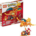MEGA Pokémon Action Figure Building Toys for Kids Charmander Evolution Set with 313 Pieces 3 Poseable Characters Charmeleon and Charizard