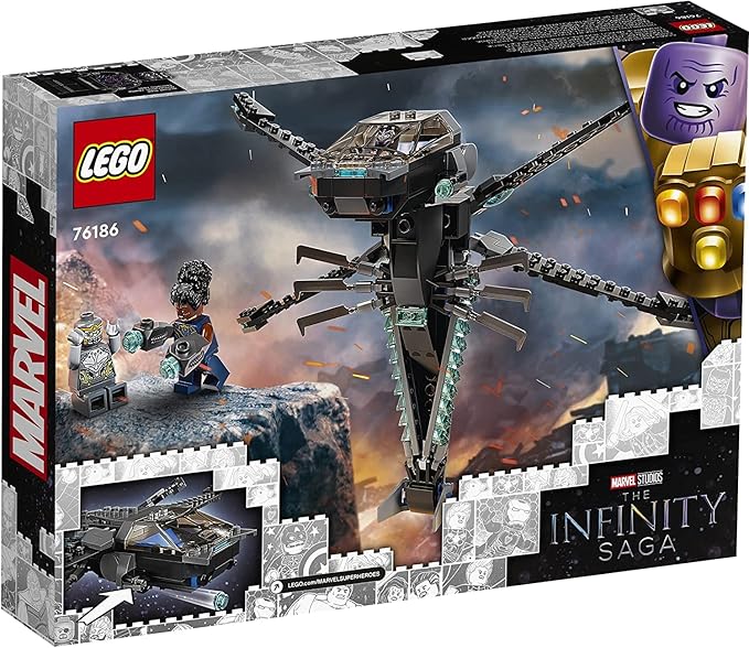LEGO Marvel Black Panther Dragon Flyer 76186 Building Kit Toy Create The Final Battle Scene from Avengers: Endgame New 2021 (202 Pieces)