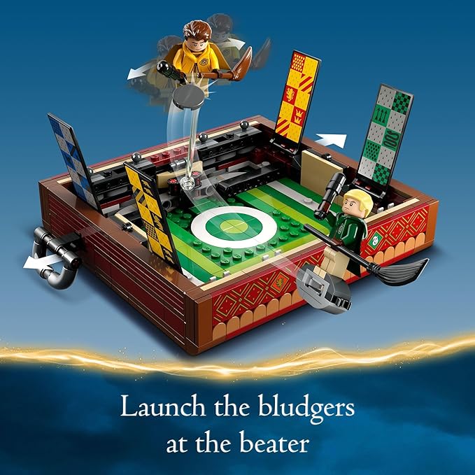 LEGO Harry Potter Quidditch Trunk 76416 Buildable Harry Potter Toy Birthday Gift Idea for Kids Aged 9+ Open the Buildable Box to Reveal a Quidditch Playing Arena Includes 4 Customizable Minifigures