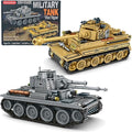 2 Piece Set of Building Block Toys 38T &amp Tiger Tank Building Sets(1000+ pcs)