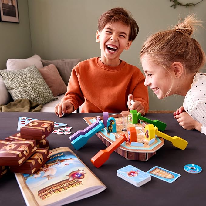 HABA Capt'n Pepe: Treasure Ahoy - A Cooperative Pirate Board Game Adventure &amp Treasure Hunt for Kids &amp Families &amp A Create Your Own Adventure Legacy Game for Ages 6+