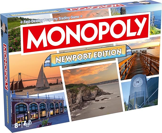 Monopoly Board Game Newport Edition: 2-6 Players Family Board Games for Kids and Adults Board Games for Kids 8 and up for Kids and Adults Ideal for Game Night