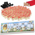 Russian Lotto Game Wooden Bingo Set with Numbers 1–90 Traditional Russian Bingo Board Game for Adults Family Gatherings and Party Play