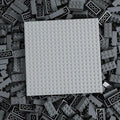 500 Piece Classic Building Bricks and 1 Gray Baseplate 2x4 Bricks Bulk Creative Building Toys Blocks Bulk for Kids Ages 6+ Dark Gray(Small Bricks 1.25x0.62x0.47 in)