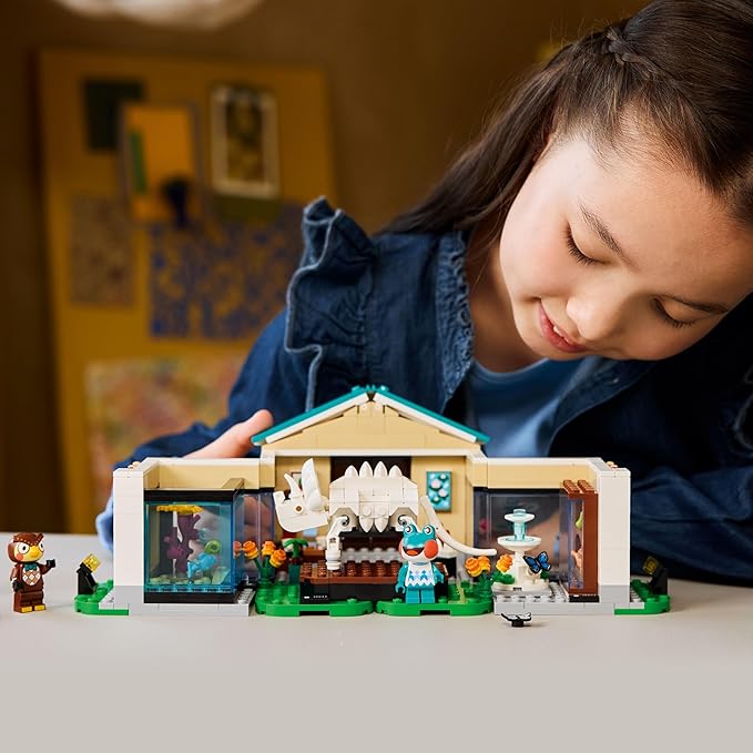 LEGO Animal Crossing Blathers’s Museum Collection Building Toy - Pretend Play Set W/2 Toy Minifigures for Girls &amp Boys Ages 7+ - Building Blocks for Kids - Gift Idea for Birthdays &amp Gamers -