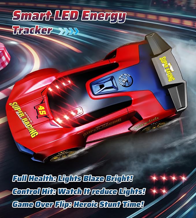 Interactive Battle RC Car Set - RC Drift Car Innovative Ejection Launcher with Dual Remotes 2.4G Sensor Chase Game Parent-Child Interactive Toy Car for Kids Ages 6+