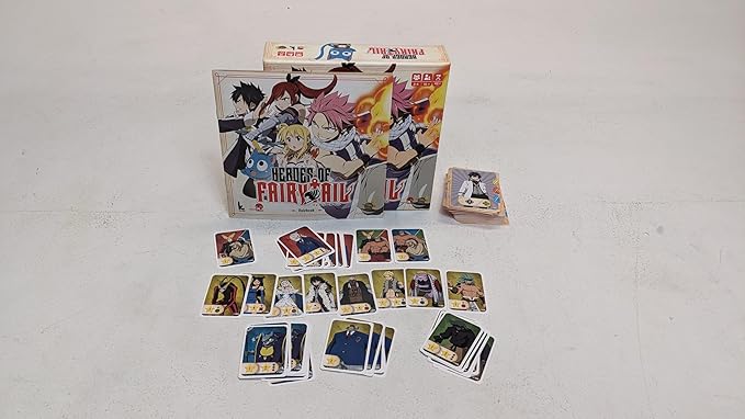 Japanime Games Heroes of Fairy Tail | from The Publisher of Champions of Midgard | Assemble Your Team and Become The Hero Fiore Deserves | 2-4 Players | 15-30 Min | Ages 10+