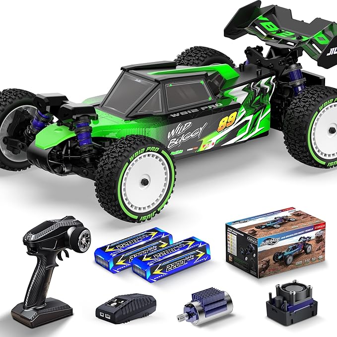 1/12 Brushless RC CarsFast 50mph Off-Road All Terrain Truck4WD RC Buggy with 2.4GHz Remote Control and 3S Batteries25W Fast ChargingRTR 4X4 Electric RC Cars