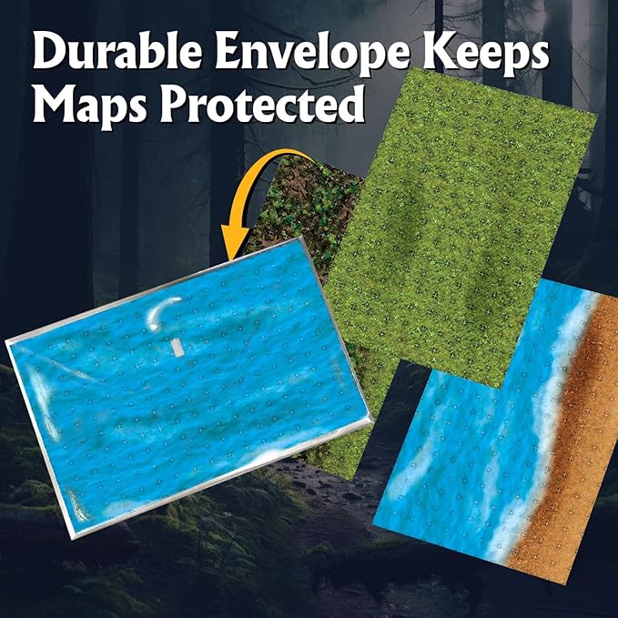 Arcknight The Wild Outdoors Roleplaying Battlemaps 16 Modular RPG Maps in 8 Double-Sided Pages 1 Square Grid Modular &amp Versatile Design for Tabletop Gaming - for Dungeons &amp Dragons Pathfi
