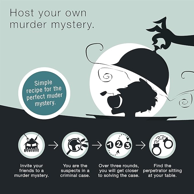 Culinario Mortale Murder at The Grand Hotel - A Modern Murder Mystery Dinner Party Game for 6-8 Players