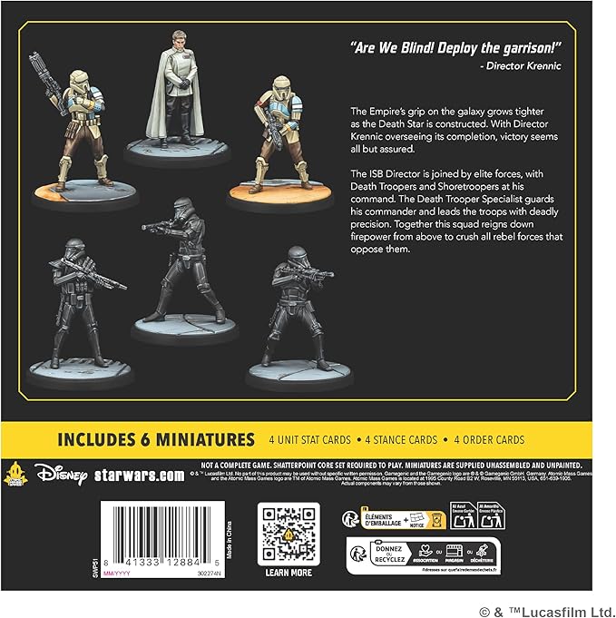 Star Wars Shatterpoint Deploy The Garrison Squad Pack - Tabletop Miniatures Game Strategy Game for Kids and Adults Ages 14+ 2 Players 90 Min Playtime Made by Atomic Mass Games