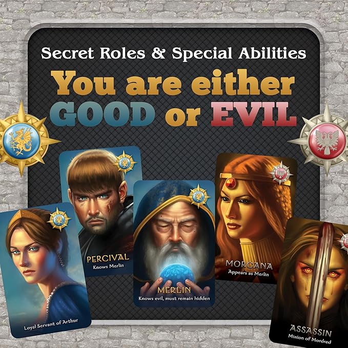 The Resistance: Avalon by Indie Boards &amp Cards | Social Deduction Game of Hidden Roles Bluffing &amp Loyalty | 5–10 Players | Ages 13+ | Fast Tense Gameplay