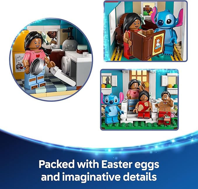 LEGO Disney Lilo and Stitch Beach House Toy - Building Playset for Kids Girls and Boys Ages 9+ - Includes 5 Minifigures - Disney Gift Idea for Fans of Lilo &amp Stitch Movie - 43268