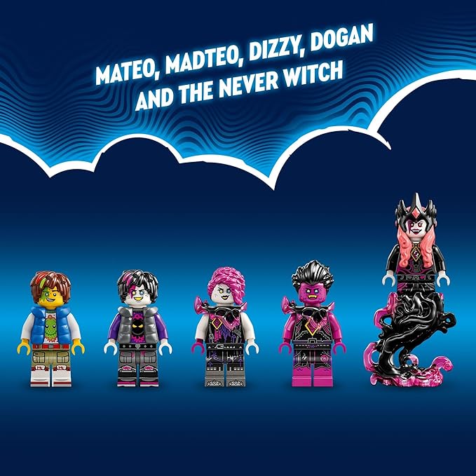 LEGO DREAMZzz The Never Witch’s Nightmare Creatures Fantasy Animal Kids' Toy Build a Mech Wolf or Raven Figure Building Toy with 5 Minifigures for 9 Year Old Boys and Girls 71483
