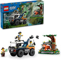 LEGO City Jungle Explorer Off-Road Truck Jungle Toy Building Set for Kids Aged 6 and Up Fun Birthday Gift Idea Off-Road Truck Vehicle 3 Adventurer Minifigures Tiger Figure and Car Toy 60426