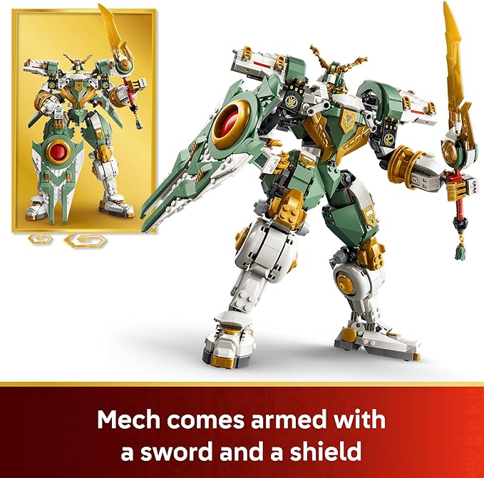 LEGO NINJAGO Lloyd's Titan Mech 15th Anniversary Building Toy - Collectible Mech Set for Boys &amp Girls Ages 14+ - Display as Bedroom Decor - Gift for Birthdays - 71860