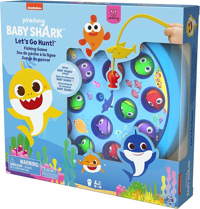 Spin Master Cardinal Games 6054916 Baby Shark Gone Fishing Game Multi Colour Ages 4+
