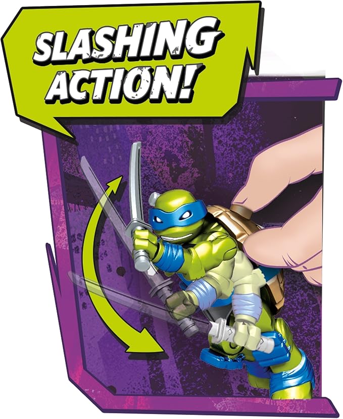 Mega Construx Teenage Mutant Ninja Turtles Leo Turtle Glider Pursuit
