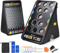 WinSpin 30x19 Prize Drop Board w/LED Light &amp 41x25 Prize Toss Bean Bag Toss Game w/ 10 Pucks &amp 5 Bean Bags for Carnival Event