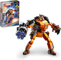 LEGO Marvel Rocket Mech Armor Set 76243 Guardians of The Galaxy Racoon Buildable Action Figure Toy Avengers Collectable Gift Idea for Kids 6 Plus Years Old